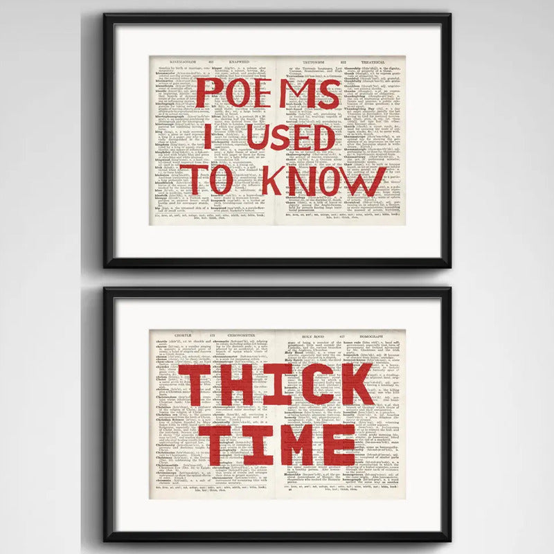 Set 2 Cuadros William Kentridge Thick Time Arte Con Paspartu