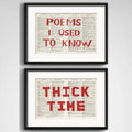 Set 2 Cuadros William Kentridge Thick Time Arte Con Paspartu