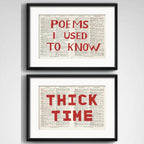 Set 2 Cuadros William Kentridge Thick Time Arte Con Paspartu