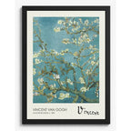 Cuadro Living Dormitorio Van Gogh Signature Almendro En Flor Marco Negro