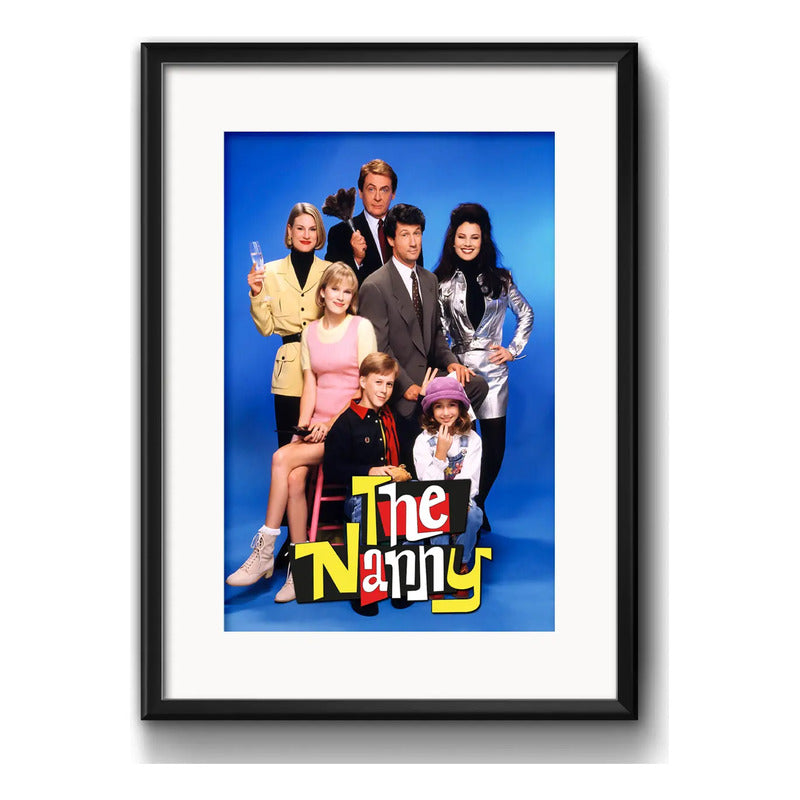 Cuadro The Nanny La Niñera Serie Br2 Decoracion Con Paspartú Marco Negro