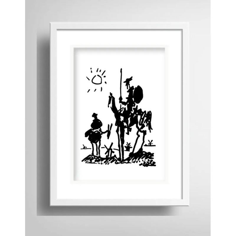Cuadro Don Quijote Pablo Picasso Decoracion Con Paspartú