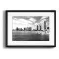 Cuadro Punta Del Este Fotos En Blanco Y Negro Con Paspartú Playa Mansa View Con Marco Negro