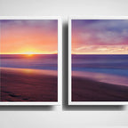 Set 2 Cuadros Playa Mar Sol Sunset Paisajes Arte Decoracion