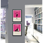 Set 2 Cuadros Audrey Hepburn Minimalista Pop Art Peliculas