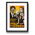 Cuadro Pulp Fiction Pop Art Pelicula Tarantino Con Paspartú Marco Negro