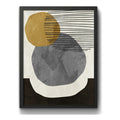 Cuadro Dormitorio Living Boho Abstract Tonos Terrosos Brs1 Marco Negro