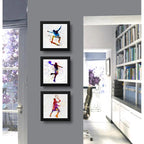 Set 3 Cuadros Skate Basket Tenis Pop Art Club Gym Deportes