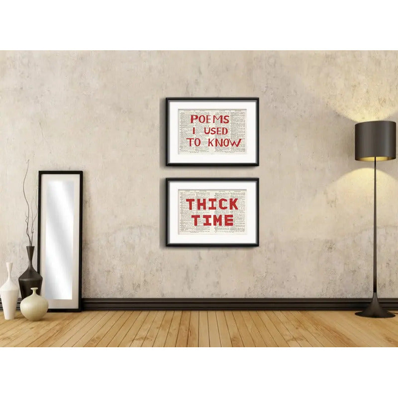 Set 2 Cuadros William Kentridge Thick Time Arte Con Paspartu