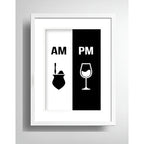 Cuadro Am Pm Mate Vino Cocina Living Decoracion Con Paspartú