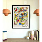Cuadro Living Kandinsky Dreamy Improvisation Abstracto Arte Marco Negro