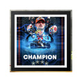Cuadro Max Verstappen Piloto Formula 1 Champion Decoracion Marco Negro