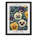 Cuadro Flores Jardín De Pensamientos William Morris Botanico Floral Jardín De Pensamientos 1 Marco Negro