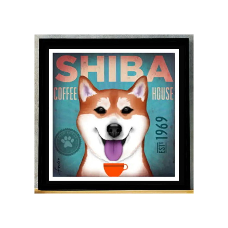 Cuadro Perro Cafe Pop Art Todas Razas Mascota Pet Decoracion