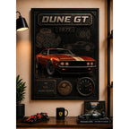 Cuadro Ford Mustang Mach 1 Clasico Arte 3d Auto Decoracion Marco Negro
