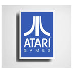 Set 2 Cuadros Atari Retro Game Videojuego Geek Decoracion Marco Blanco