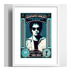 Cuadro Gustavo Cerati Soda Stereo B1 Decoracion Con Paspartú