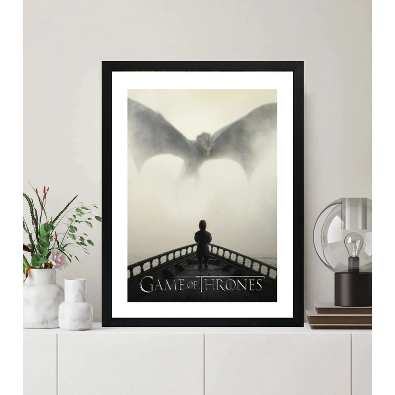 Cuadro Game Of Thrones A Dance With Dragons Série Decoracion Marco Negro