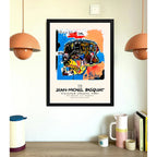 Cuadro Basquiat Sin Título Cráneo Arte Urbano Decoración Marco Negro