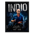 Cuadro Indio Solari Eterno Los Redondos Homenaje Rock Brs3 Marco Negro