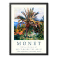 Cuadro Dormitorio Living Claude Monet Palmeras En Bordighera Marco Negro
