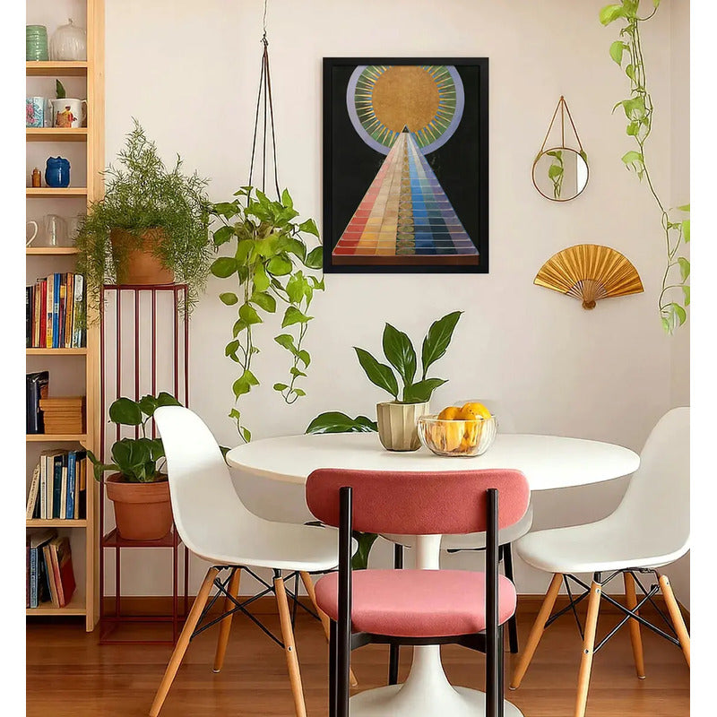 Cuadro Dormitorio Living Hilma Af Klint Arte Altarpiece N. 1 Marco Negro