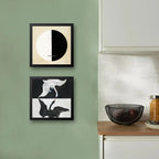 Set 2 Cuadros Hilma Af Klint Arte Abstracto Museo Buda Cisne Marco Negro