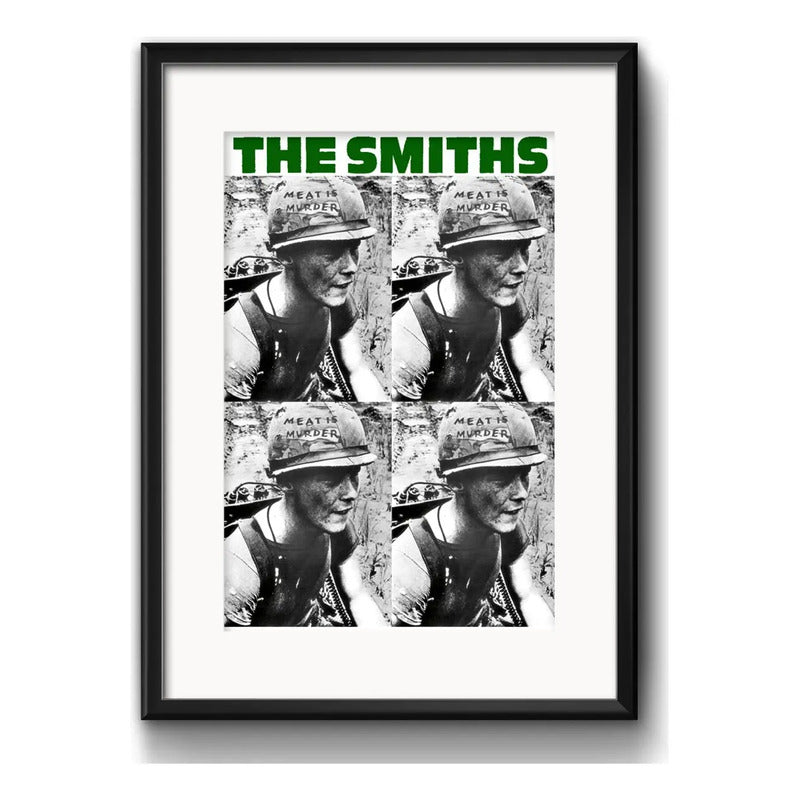 Cuadro The Smiths Meat Is Murder Rock Decoracion C/ Paspartú Marco Negro