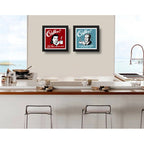 Set 2 Cuadros Café Retro Pop Art Frases Cocina Decoracion