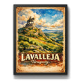 Cuadro Lavalleja Cerro Artigas Minas Paisajes Retro Uruguay Marco Negro