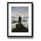 Cuadro El Caminante Sobre El Mar De Nubes 53x43cm Paspartú Negro