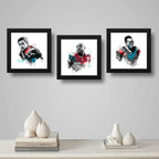 Set 3 Cuadros Super Bowl Nfl Futbol Americano Jugadores Club
