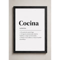 Cuadro Living Comedor Cocina Definicion Significado Arte Marco Negro