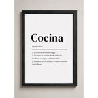 Cuadro Living Comedor Cocina Definicion Significado Arte Marco Negro