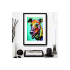 Cuadro Perro Pop Art Todas Las Razas Decoracion Con Paspartú