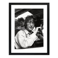 Cuadro John Lennon Blanco Y Negro Beatles Rock Foto Iconica Marco Negro