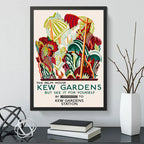 Cuadro Kew Gardens Flower Market Londres Br1 Flores Botanica Marco Negro