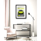 Cuadro Mclaren 765lt Auto Modelo 53x43cm Con Paspartú Marco Negro