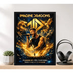 Cuadro Imagine Dragons Radioactive Night Visions Arte Rock Marco Negro
