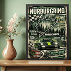 Cuadro Nürburgring Circuito Carrera Formula 1 Gp Autodromo Marco Negro