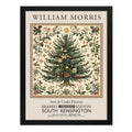 Cuadro Decoracion Arbol Navidad William Morris Navidena Art Marco Negro