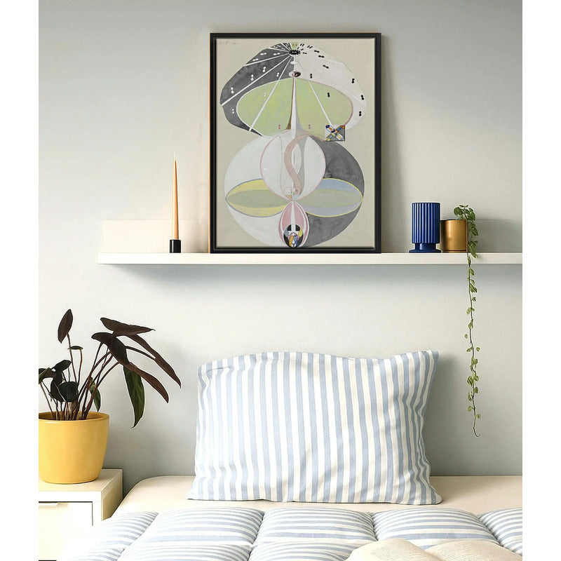 Cuadro Dormitorio Living Hilma Af Klint Árbol Conocimiento 5 Marco Negro