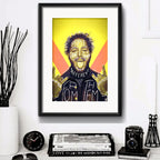 Cuadro Post Malone Pop Art Musica Decoracion Con Paspartú
