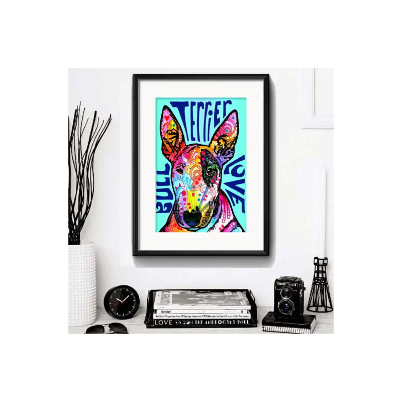 Cuadro Perro Pop Art Todas Las Razas Decoracion Con Paspartú