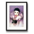 Cuadro Pierrot & Colombina Arte Carnaval Decor Con Paspartú