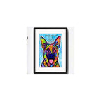 Cuadro Perro Pop Art Todas Las Razas Decoracion Con Paspartú