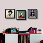 Set 3 Cuadros Perros Rock Kurt Cobain Slash Sid Vicious Arte