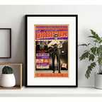 Cuadro Roy Orbison Setlist Concierto 1966 Retro Con Paspartú Marco Negro