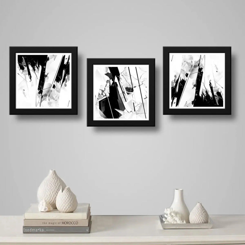 Set 3 Cuadros Arquitectura Abstracto Arte Moderna Decoracion