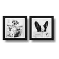 Set 2 Cuadros Perro Baño Mascota Diario Decoracion Pet Brs11